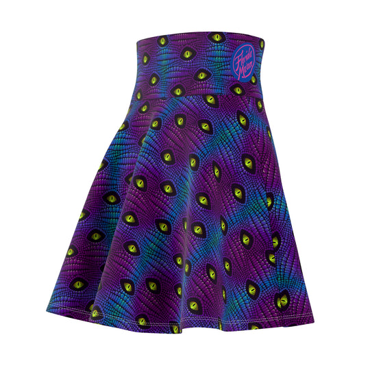 Everglades Have Eyes Ultra High Waisted Skater Skirt