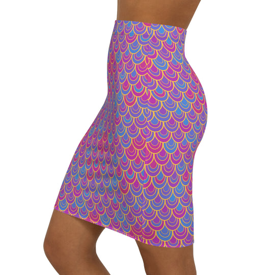 Florida Mermaid Ultra High Waisted Pencil Skirt