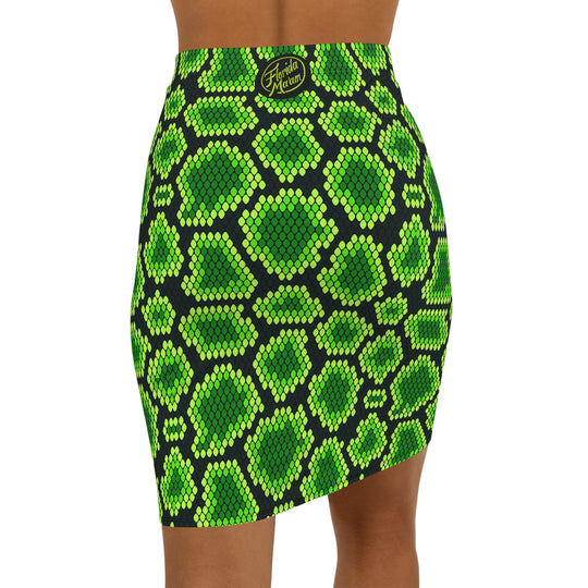 Reptilian Brain High Waisted Pencil Skirt