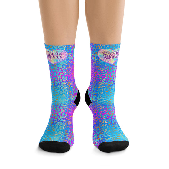 Dreamy Leopard Recycled Poly Socks