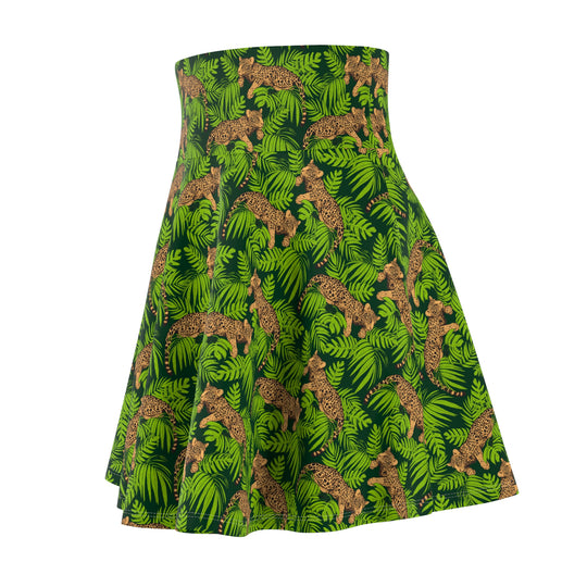 Mighty Jungle Ultra High Waisted Skater Skirt
