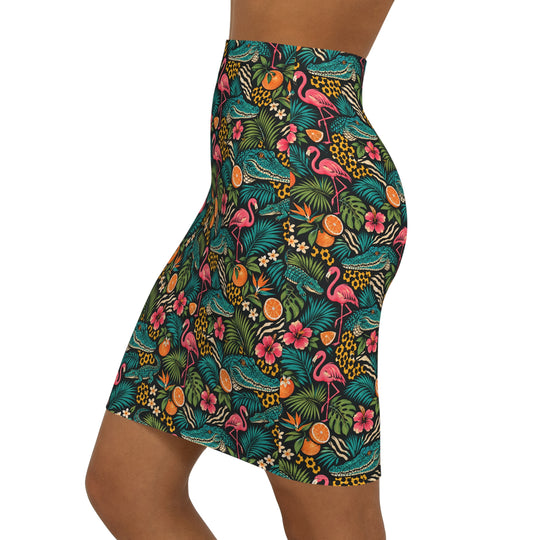 Gator Glow High Waisted Pencil Skirt