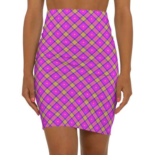 Clueless Heart High Waisted Pencil Skirt
