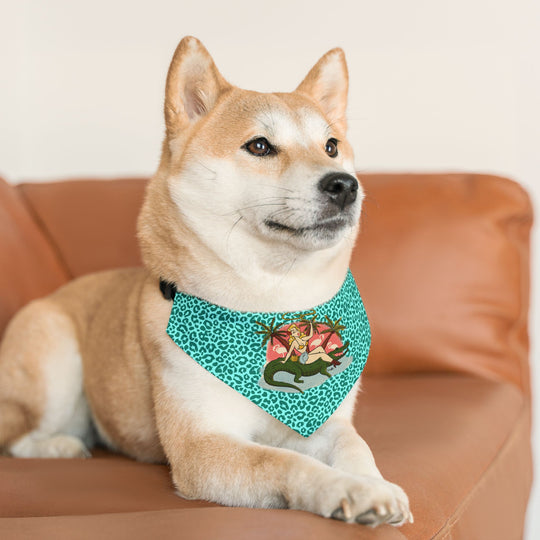 Catwalk Gator Ridin' Babe Pet Bandana Collar