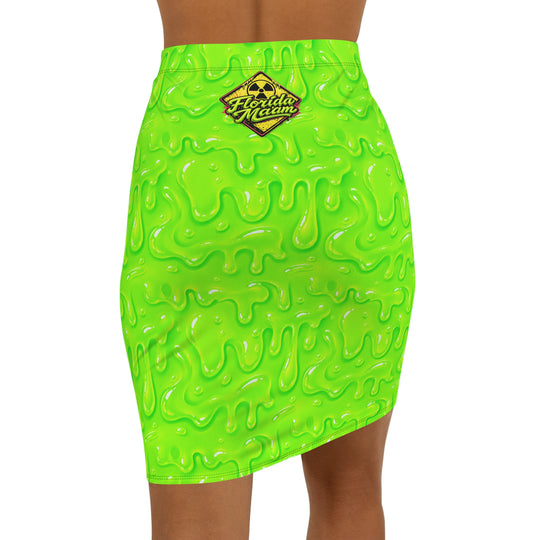 Toxic Slime High Waist Pencil Skirt