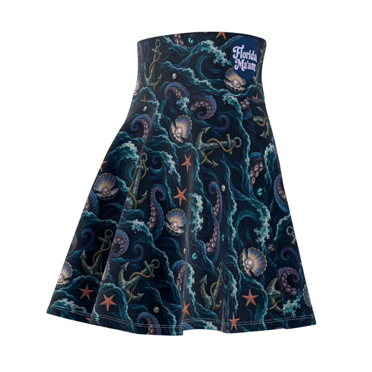 Siren's Call Ultra High Waisted Skater Skirt