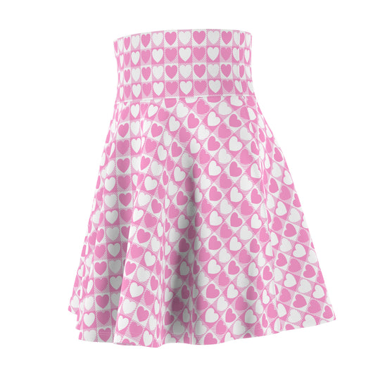 Sugar Pop Heart Ultra High Waisted Skater Skirt