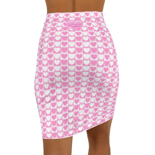 Sugar Pop Heart High Waisted Pencil Skirt
