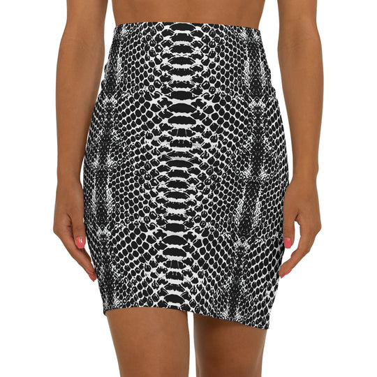 Heavy Reptile High Waisted Pencil Skirt