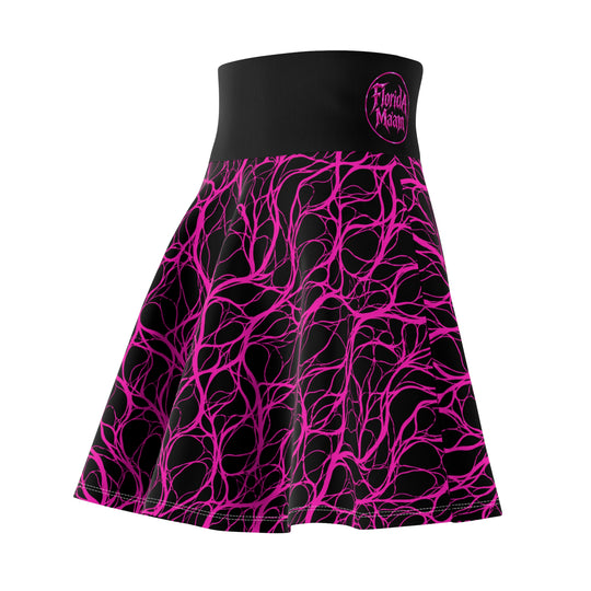 Electric Love High Waist Skater Skirt