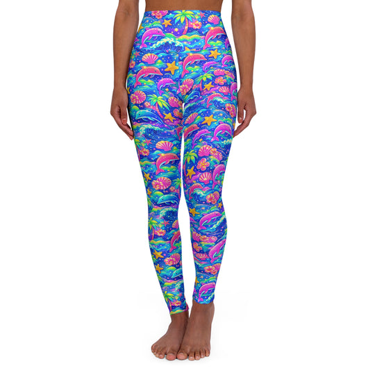 Neon Ocean Ultra High Waisted Leggings