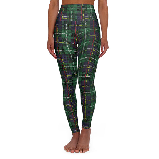Green Plaid Ultra High Waisted Leggings