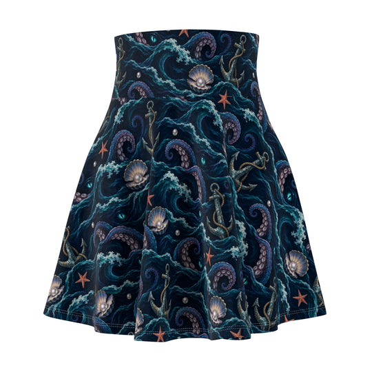 Siren's Call Ultra High Waisted Skater Skirt