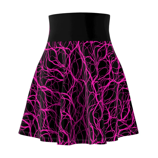 Electric Love High Waist Skater Skirt