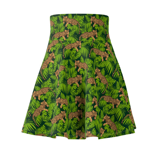 Mighty Jungle Ultra High Waisted Skater Skirt