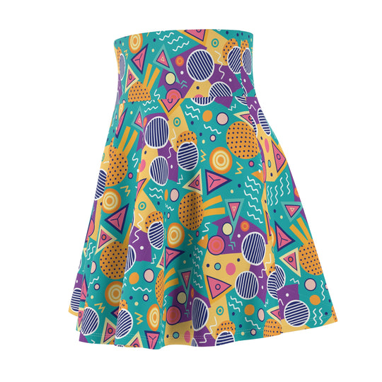 Saved By The 90's Ultra High Waisted Skater Skirt