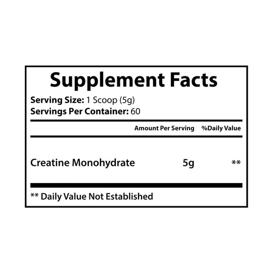 Florida Ma'am's Storm Surge Creatine Monohydrate Supplement (300g, 10.58oz)
