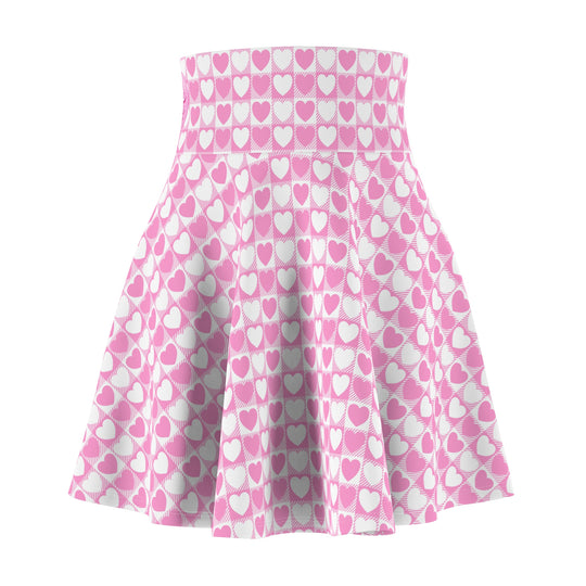 Sugar Pop Heart Ultra High Waisted Skater Skirt