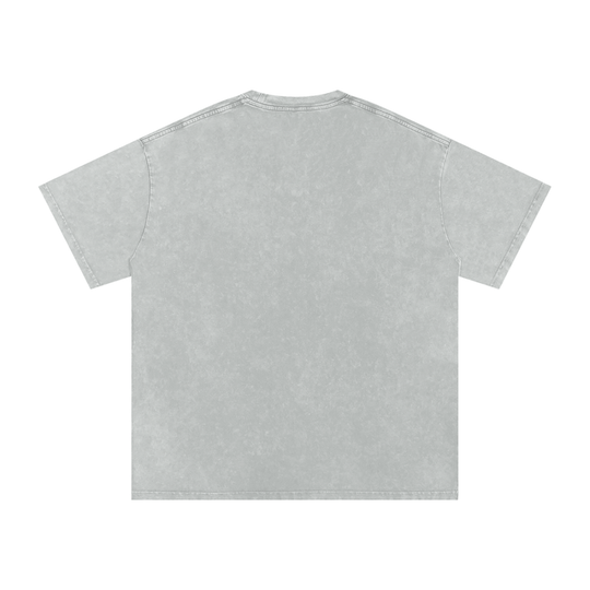 Snow Washed Oversized Cotton T-Shirt