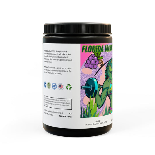 Florida Ma'am's Gator Done Right BCAA Supplement, Grape (325g, 11.46oz, 50 servings)