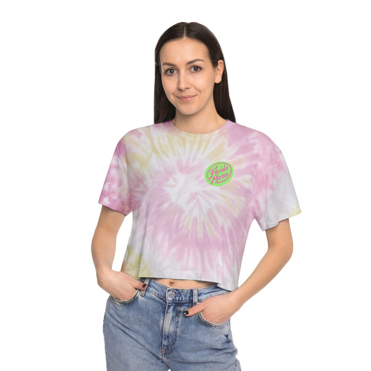 Florida Ma'am Circle Logo Women's Tie-Dye Crop Tee