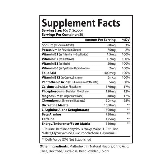 Florida Ma'am's Death Roll Pre-Workout Supplement, Watermelon (300g, 10.58oz)