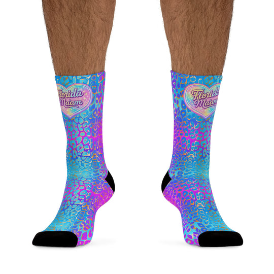 Dreamy Leopard Recycled Poly Socks