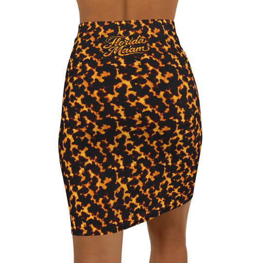 Tortoise Shell Ultra High Waisted Pencil Skirt