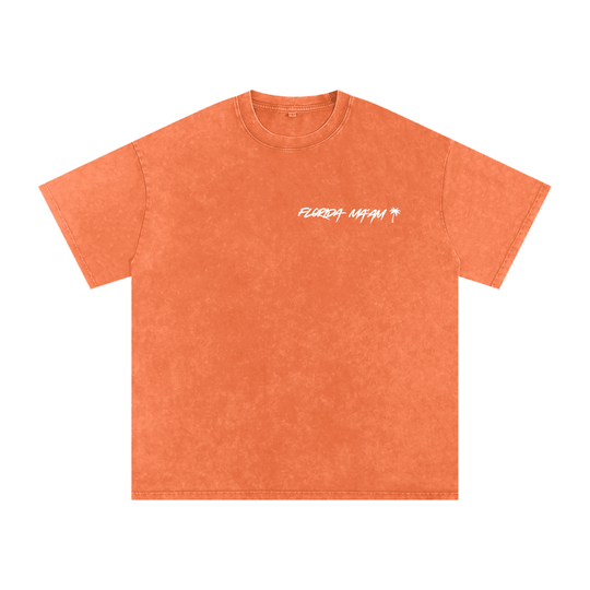 Snow Washed Oversized Cotton T-Shirt
