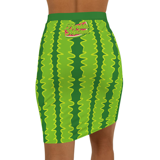 Watermelon Crawl Ultra High Waisted Pencil Skirt
