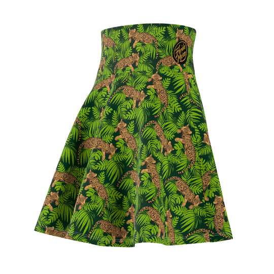 Mighty Jungle Ultra High Waisted Skater Skirt
