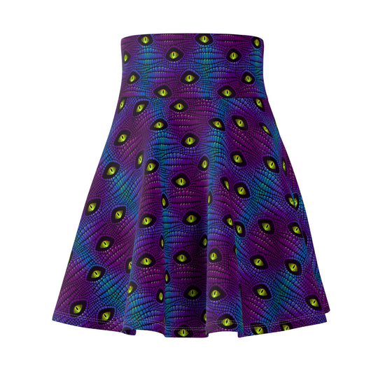 Everglades Have Eyes Ultra High Waisted Skater Skirt