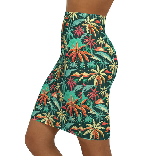 Florida Staycation High Waisted Pencil Skirt