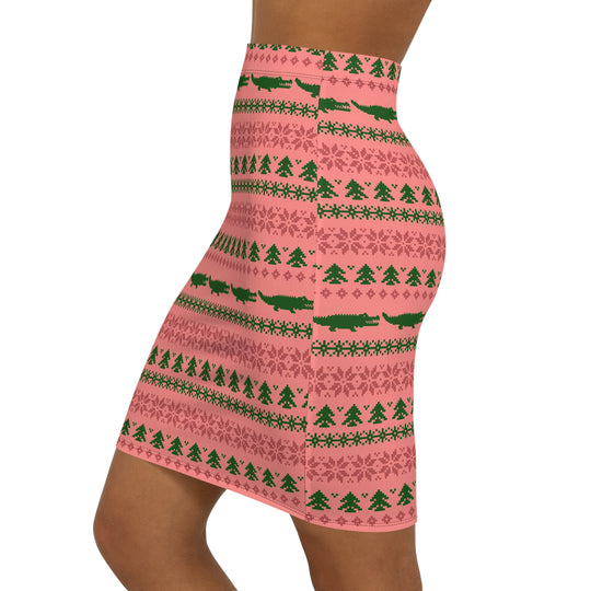 Not So Ugly Christmas Sweater High Waisted Pencil Skirt