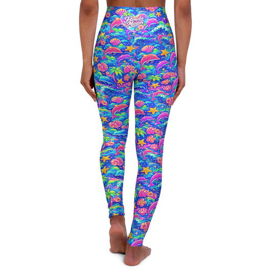 Neon Ocean Ultra High Waisted Leggings