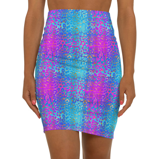 Dreamy Leopard High Waisted Pencil Skirt