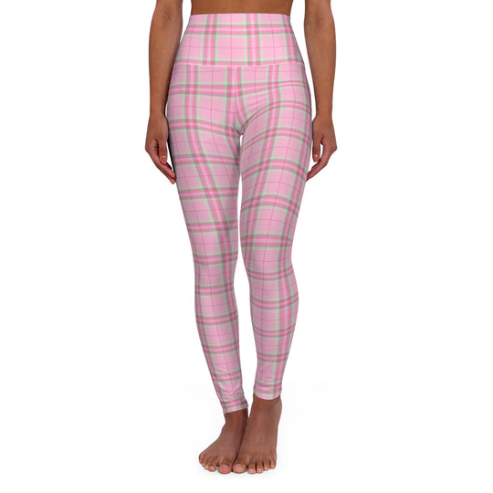 Pink Pop Flannel Ultra High Waisted Leggings