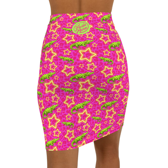 Gator Trippin' High Waisted Pencil Skirt