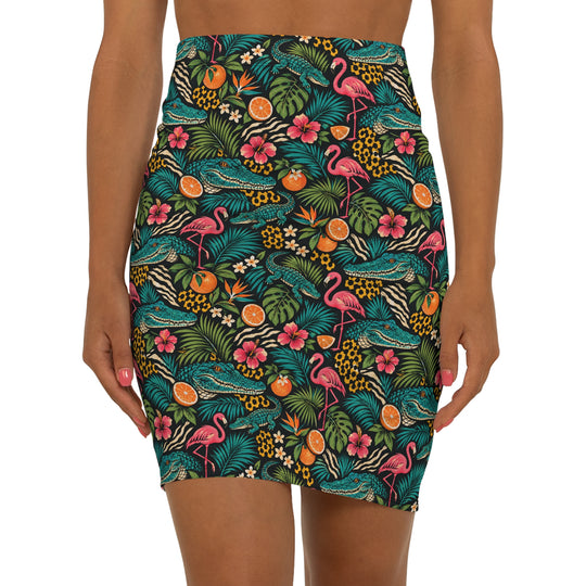 Gator Glow High Waisted Pencil Skirt