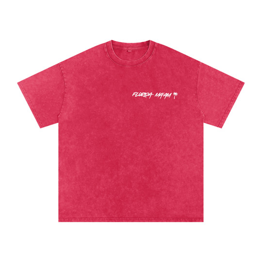Snow Washed Oversized Cotton T-Shirt