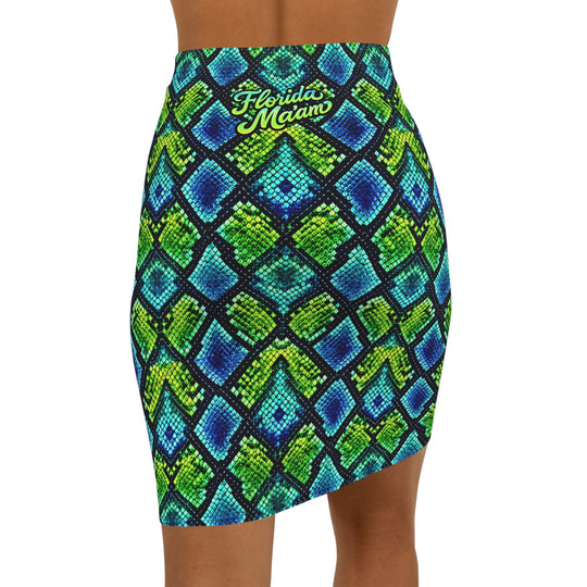 Hypnotic Snake High Waisted Pencil Skirt