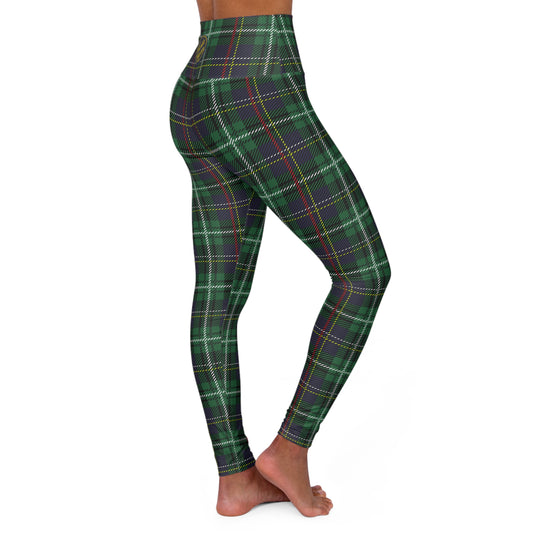 Green Plaid Ultra High Waisted Leggings