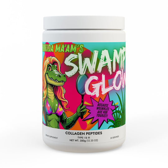 Florida Ma'am's Swamp Glow Collagen Peptides Type I & III Supplement (350g, 12.3oz)