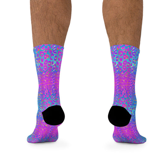 Dreamy Leopard Recycled Poly Socks