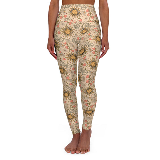 Tea Stained Nostalgia Ultra High Waisted Leggings