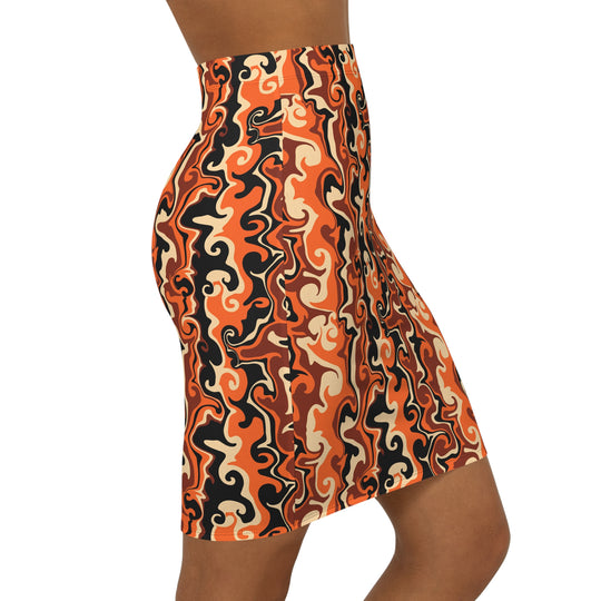 Pumpkin Spicey High Waisted Pencil Skirt
