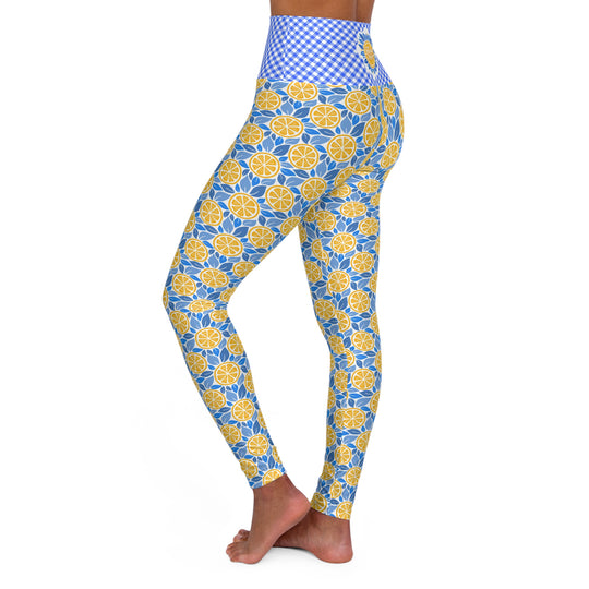 Southern Coastal Orange Ultra High Waisted Leggings
