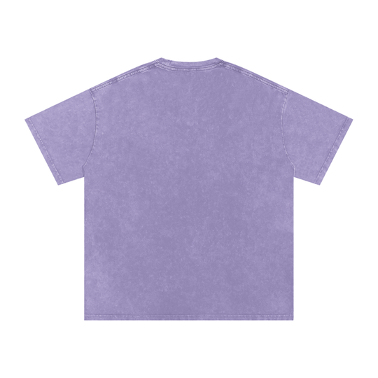 Snow Washed Oversized Cotton T-Shirt