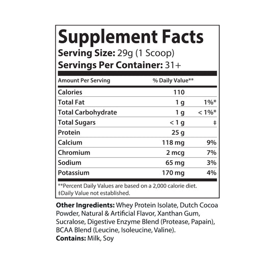 Florida Ma'am's Mud Muscle Whey Isolate Protein Supplement (907g, 2lb)