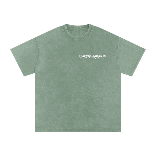 Snow Washed Oversized Cotton T-Shirt